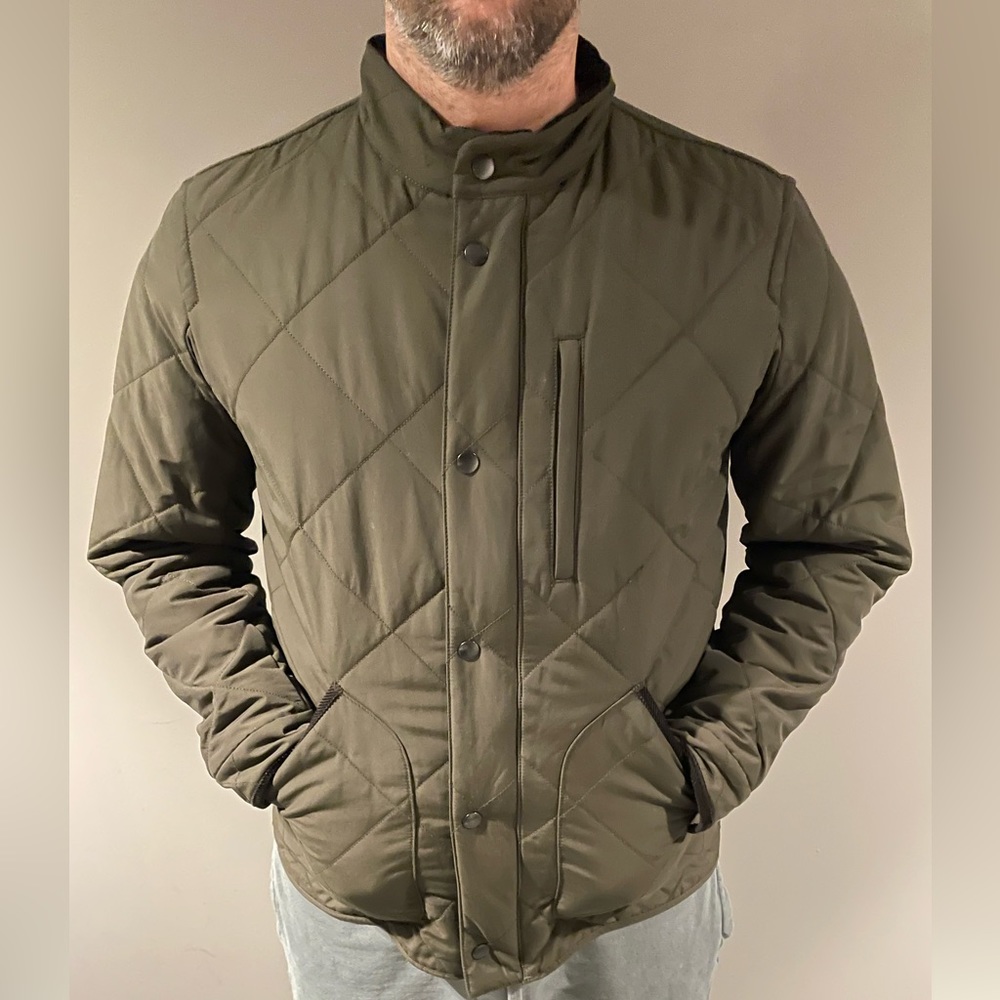 JCrew Green Quilted Jacket